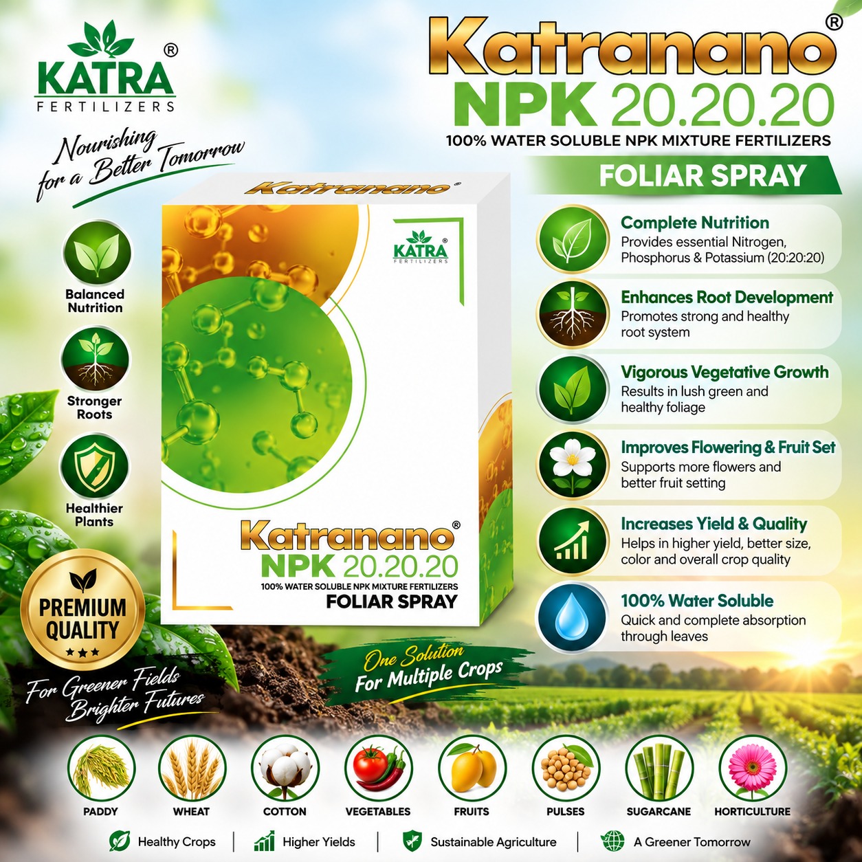 Katra Nano -NPK 20:20:20 (200Gm)