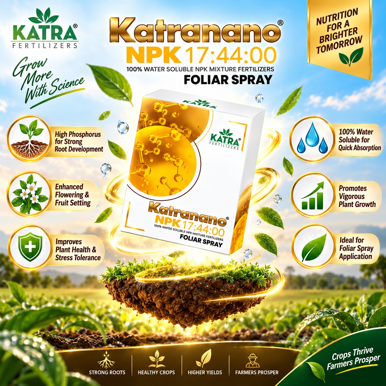Katra Nano -NPK 17:44:00 (200Gm)