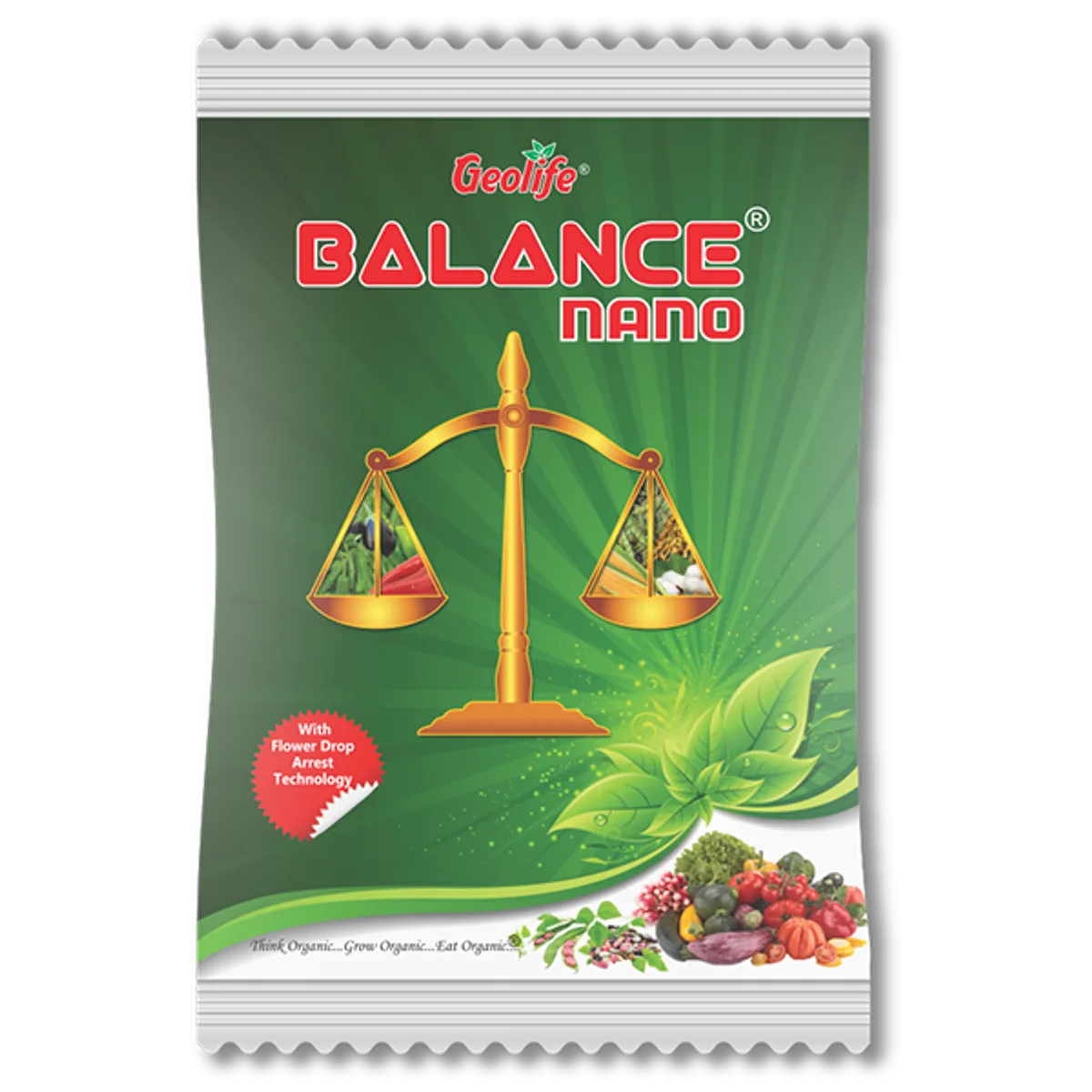 Geolife Balance Nano Flower & Fruit Drop Protector 50gms(Dosage: 50 Gram per Acre | 125 Gram per Hectare)