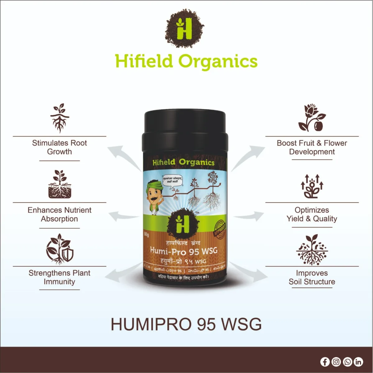 Humi Pro 95 WSG – Humic Acid 51%