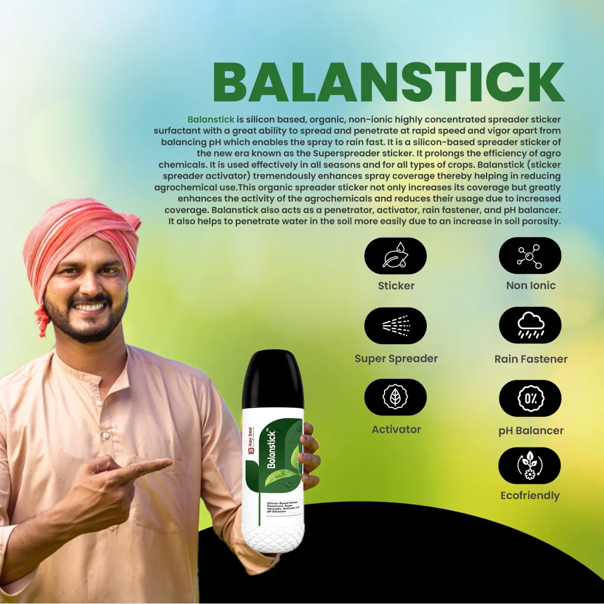 Kay Bee Balanstick | Silicone Spreader for Plants Spray | Spreader Sticker for Plant