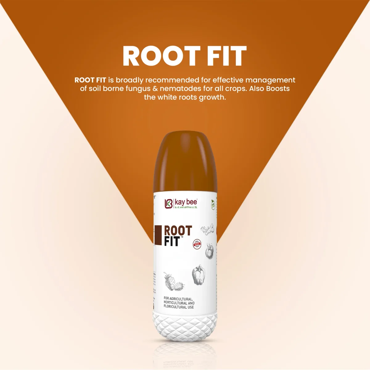 Kay Bee Root Fit | Control for Wilt, Root Rot, & Nematodes | For Healthy Root Growth | Plant Root Growth Booster Liquid