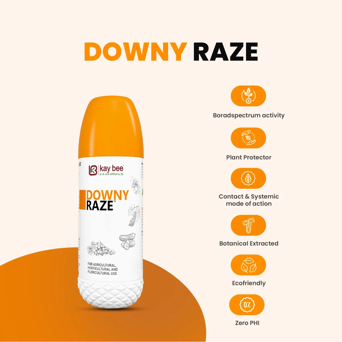Kay Bee Downy Raze | Downy Control for Agriculture | Organic Downy Control for Plants