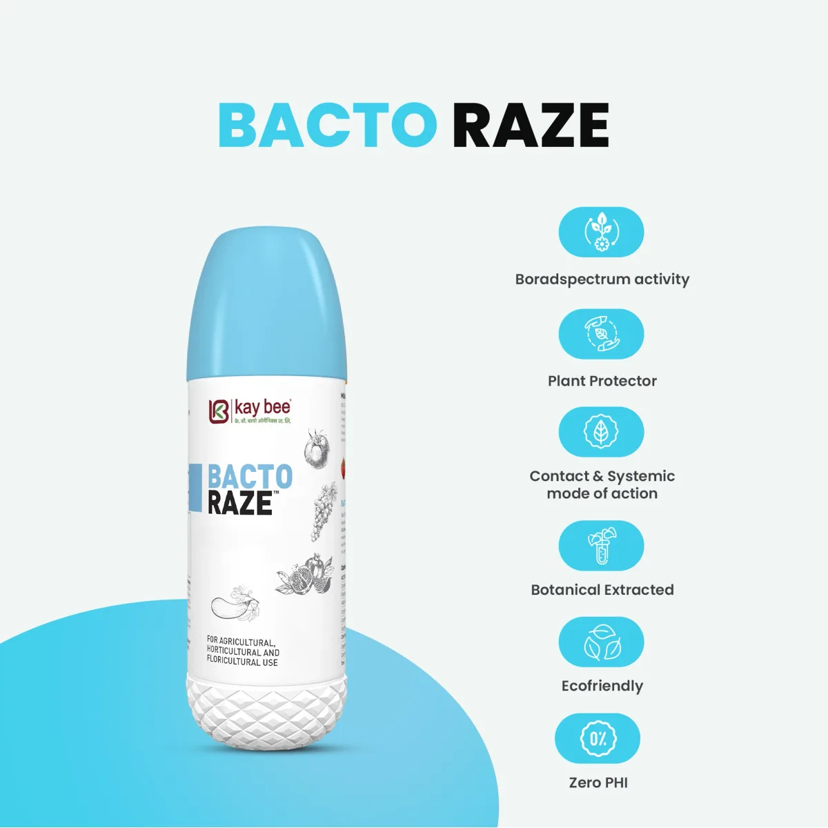 Kay Bee Bacto Raze | Organic Botanical extracted product For All Bacterial Disease in Plants