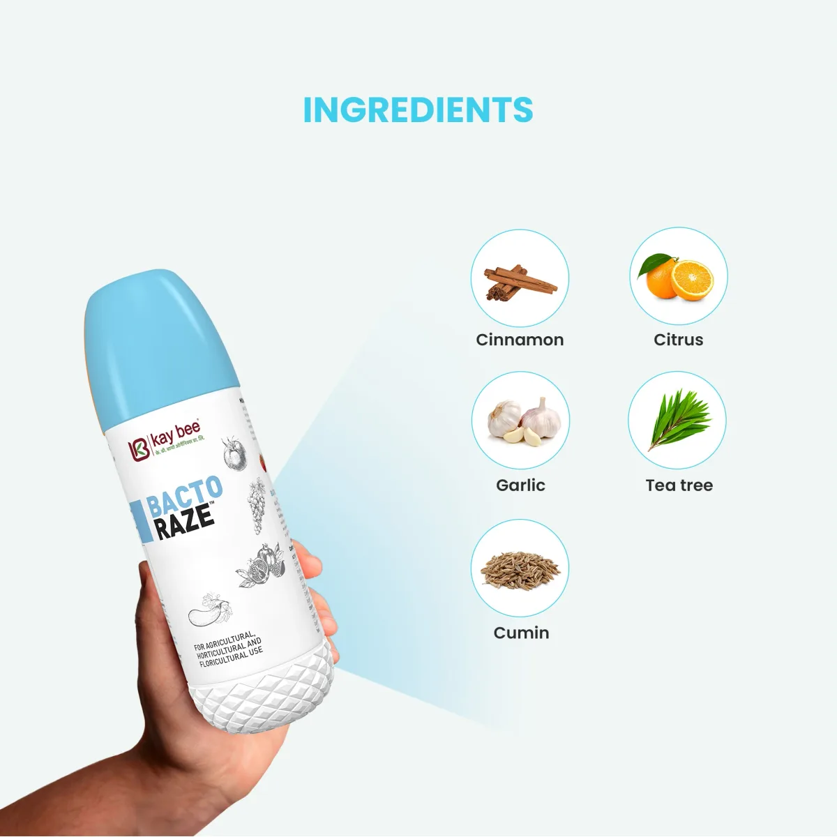 Kay Bee Bacto Raze | Organic Botanical extracted product For All Bacterial Disease in Plants