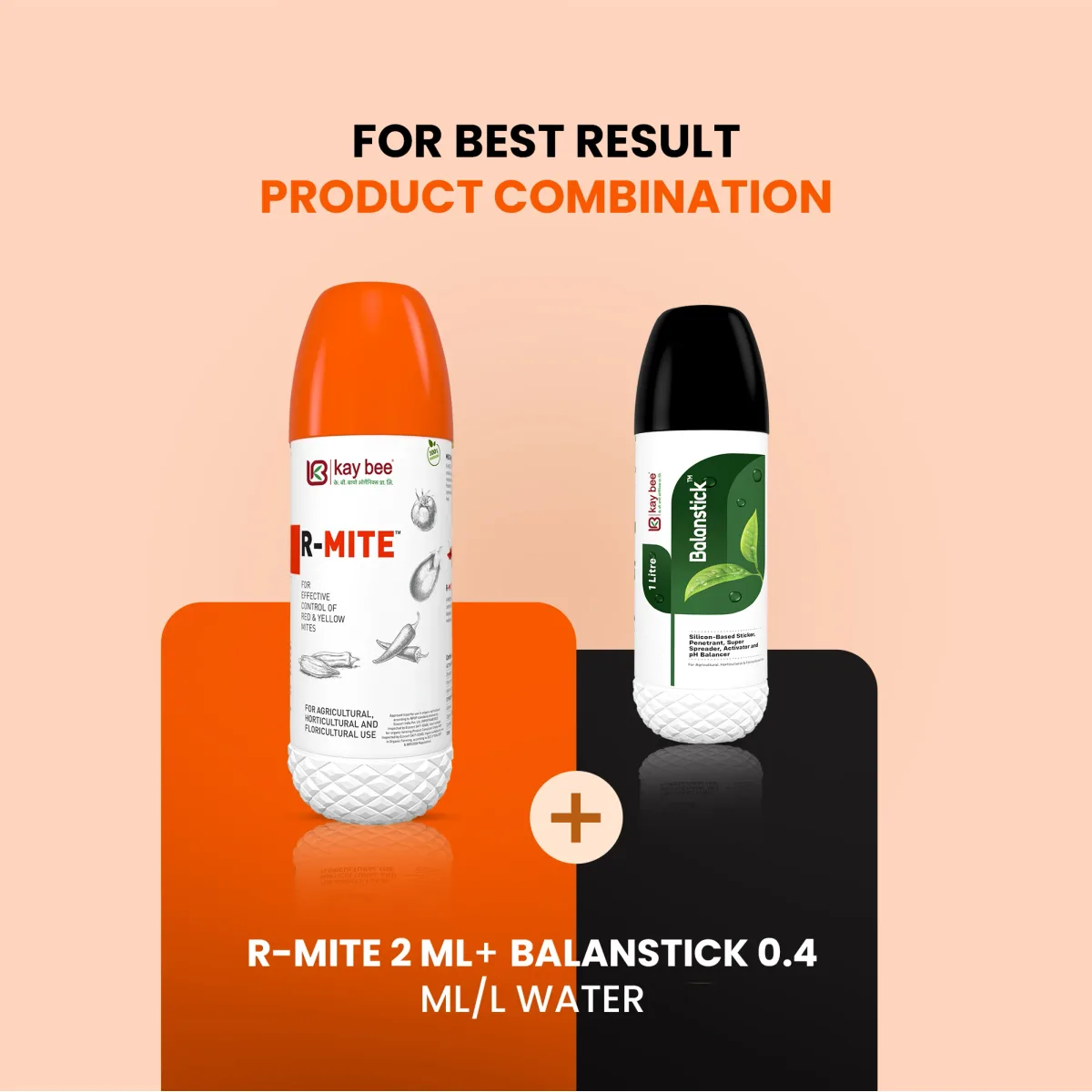 Kay Bee R-Mite | Red Mite Controls Insect for Agriculture, Farming | Red Mite and Yellow Mite Controls in Crops | Acaricide for Plants