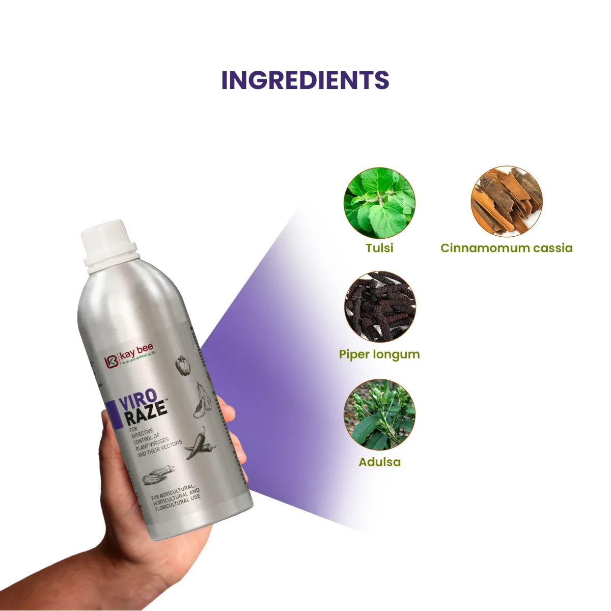 Viro Raze – Best Bio Viricide for Plant Virus Control in Chilli, Tomato, Papaya & More | Organic, Botanical-Based, Residue-Free