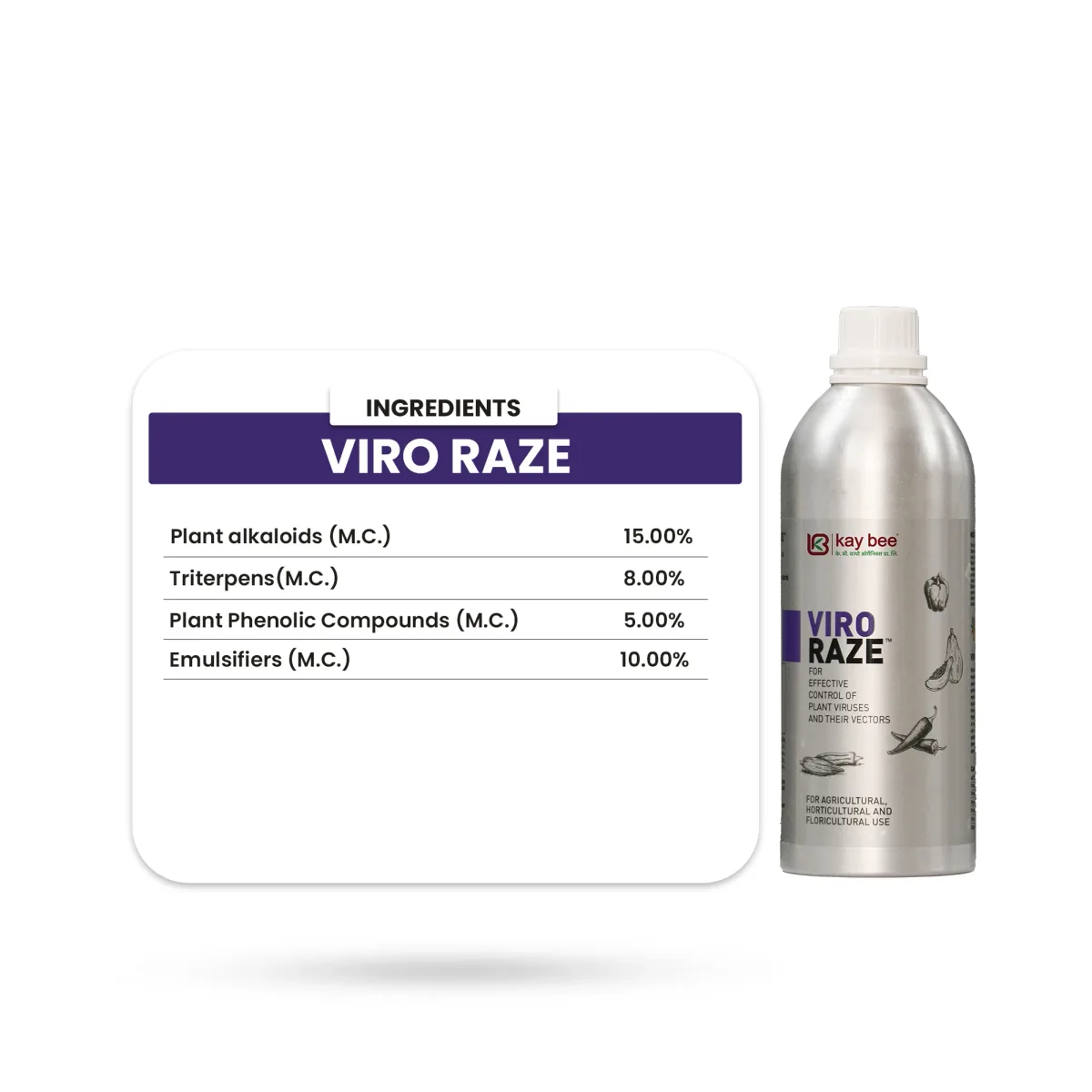 Viro Raze – Best Bio Viricide for Plant Virus Control in Chilli, Tomato, Papaya & More | Organic, Botanical-Based, Residue-Free