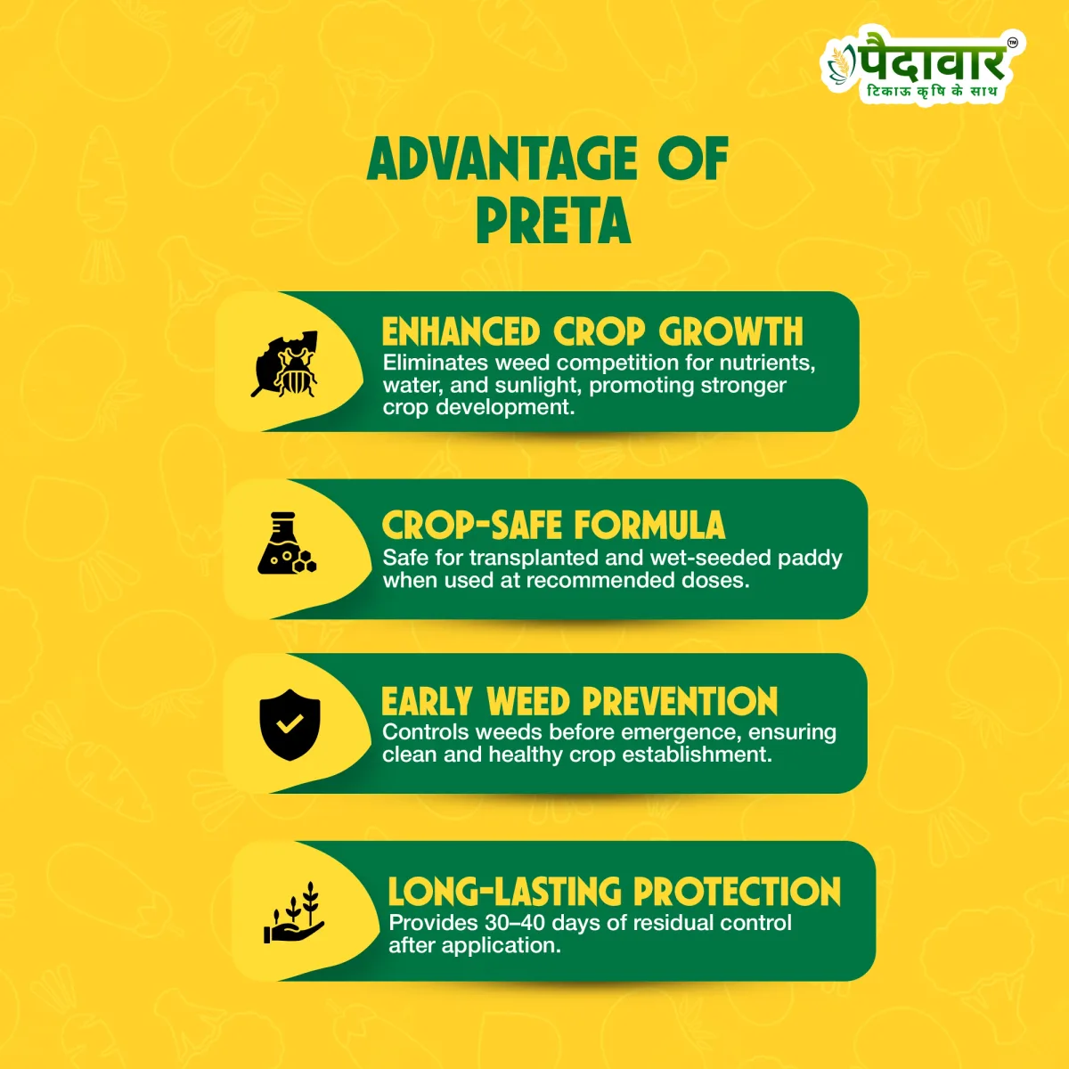 Paidavaar Preta Pretilachlor 50% EC Herbicide