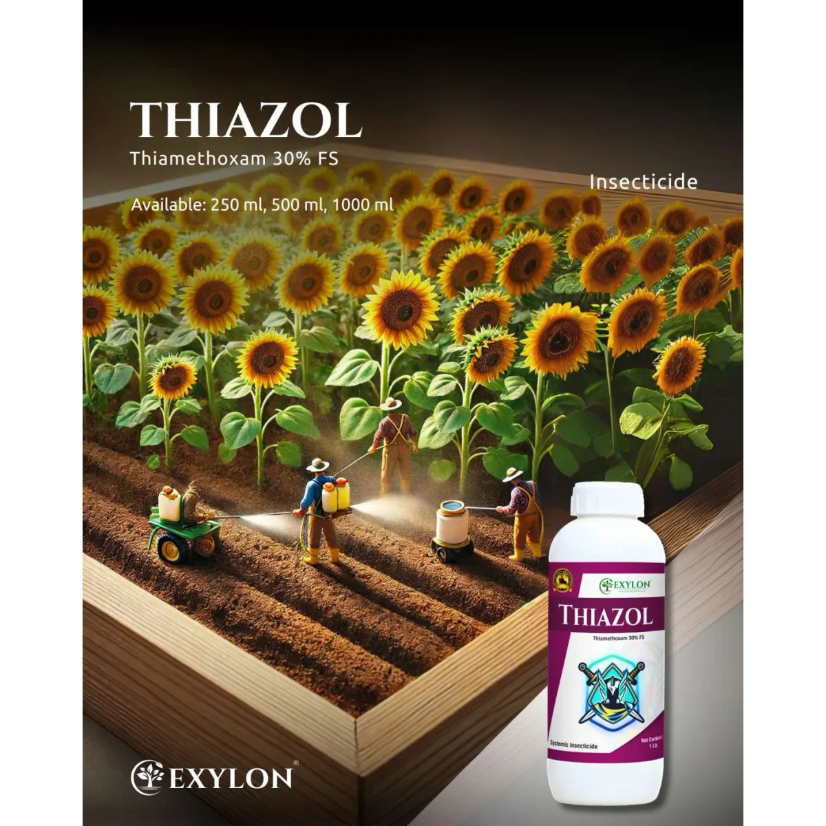 Exylon Thiazol (Thiamethoxam 30% FS) – Effective Insecticide for Groundnut, Chilli, Vegetables & more