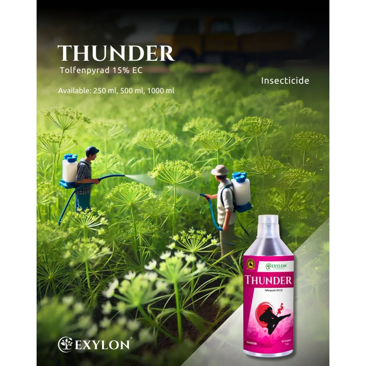 Exylon Thunder (Tolfenpyrad 15% EC) – Effective Insecticide for Groundnut, Chilli, Vegetables & more