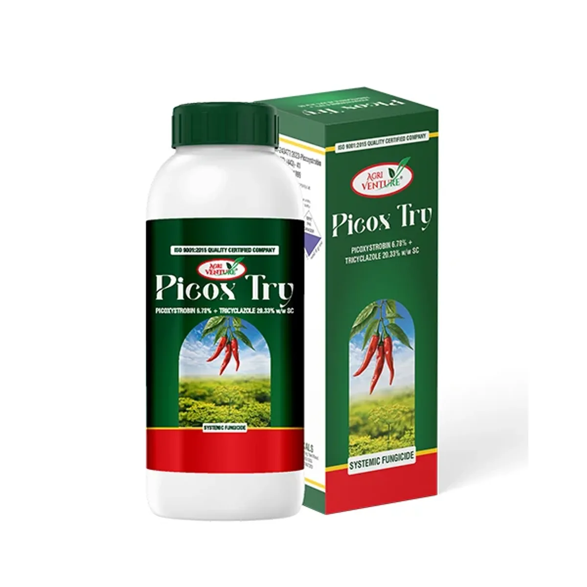 AgriVenture Picox TRY (Picoxystrobin 6.78% + Tricyclazole 20.33% SC) Fungicides
